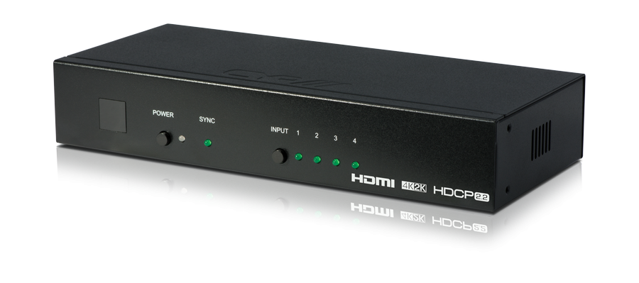 HDMI 4:1 Switch med Auto-Switching, 4K, HDCP 2.2
