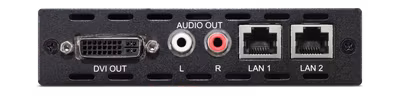 CYP/// DVI mottagare över HDBaseT, 100m, PoC, LAN, Analogt Ljud