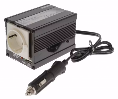 König Växelriktare 12-230V 150W mod.våg med USB utgång
