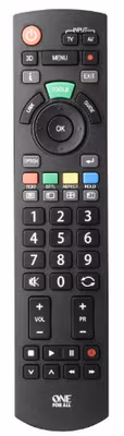 Panasonic Förprogrammerad fjärr som passar alla TV