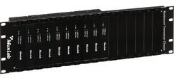 3U rackram för 16 transceivers