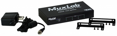 Muxlab HDMI splitter 1:4 med 4K UHD, 60 Hz