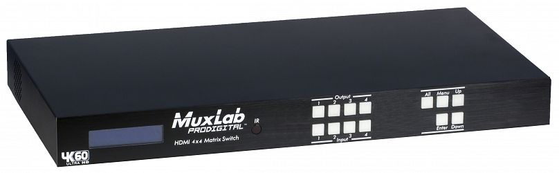 HDMI 4x4 Matrisväxel UHD-4K@60Hz, HDCP2.2