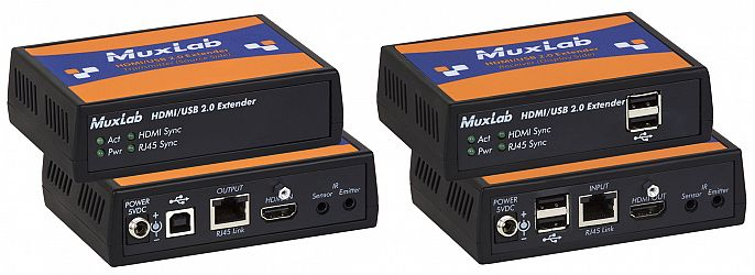 HDMI & USB 2.0 extender kit, HDBT, 4K60