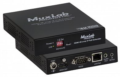 Muxlab HDMI 4K över IP, PoE, extender Kit