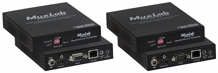 4K@30Hz Videovägg över IP, PoE, Kit