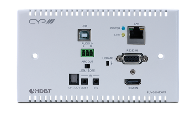 CYP/// HDBaseT 2.0 WP Sändare, 4K, HDCP 2.2, PoH, USB