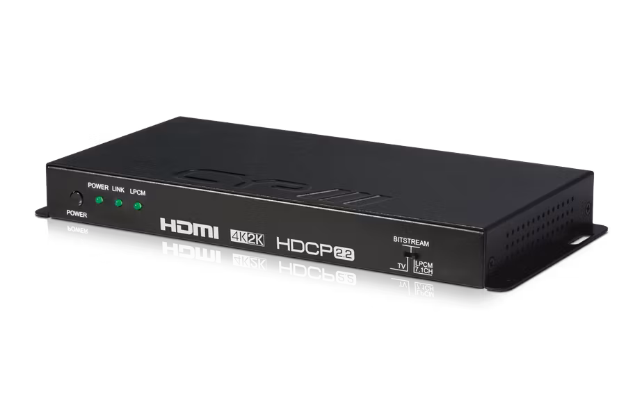HDMI de-embedder, 4K, HDCP2.2, 7.1/ 5.1 ljud*