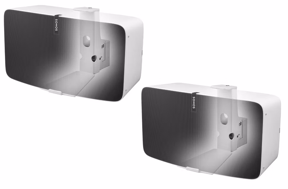 Väggfäste för Sonos Play:5 MKII Vit Horisontell 2 Pack