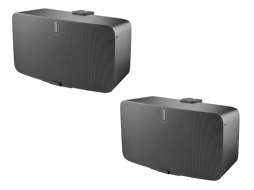 Väggfäste för Sonos Play:5 MKII Svart Horisontell 2 Pack