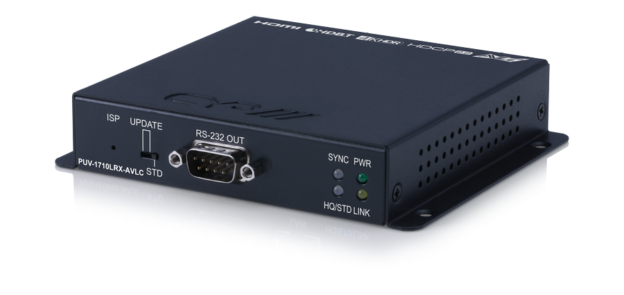 HDBaseT Lite mottagare, 4K, HDR, PoH, AVLC