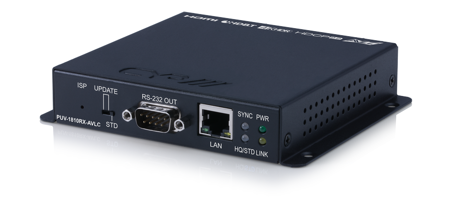 HDBaseT mottagare, 4K, HDR, 5Play, AVLC