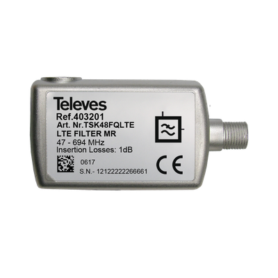 Televés TSK48FQLTE LTE/4G/GSM filter mot störningar 694Mhz
