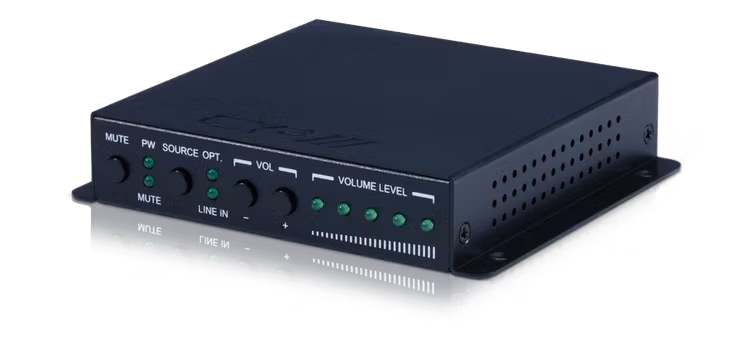 2-kanals Zon-förstärkare 2x20W optisk och line in