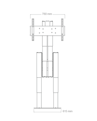 Flatlift Gold Tv - Lyft / Hiss 133cm