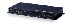HDMI eller VGA över IP mottagare med USB, 4K, HDCP2.2, PoE, CEC