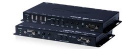HDMI eller VGA över IP med USB, 4K, HDCP2.2, PoE, CEC