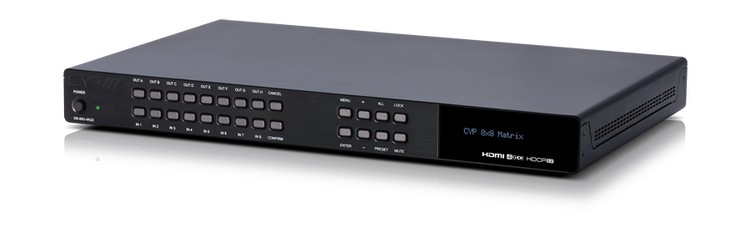 8x8 HDMI matris, 8x USB, 4KUHD HDR, HDCP2.2 & HDMI 2.0