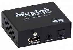 Audio De-embedder, 4K@60hz, 8-bit Color + HD Audio