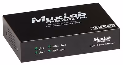 Muxlab HDMI sändare, 4Play, Ethernet, RS232, 100m