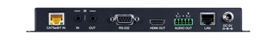 CYP/// Full HDBaseT mottagare, Slimline, 4K, HDCP2.2, PoH, IR, LAN, OAR, Audio De-Embedding