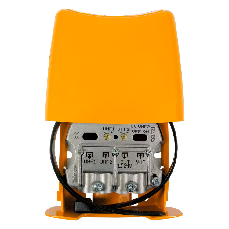 Mastförstärkare NanoKom 3 in, UHF/ UHF/ VHF