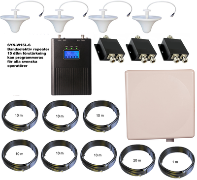 MobilePartners 3G repeaterpaket med fyra inomhusantenner