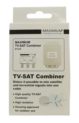 MAXIMUM Combiner Sat/TV med utomhuskåpa