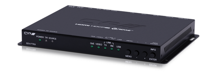 HDMI/DisplayPort kombinerad sändare/ mottagare över Fiber, 4K UHD, USB/KVM