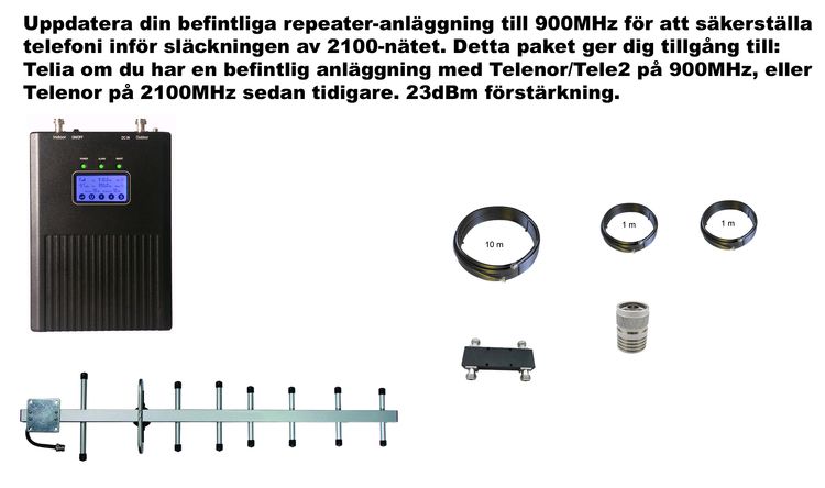 Plus en operatör, för Telia 900Mhz 23dBm paket