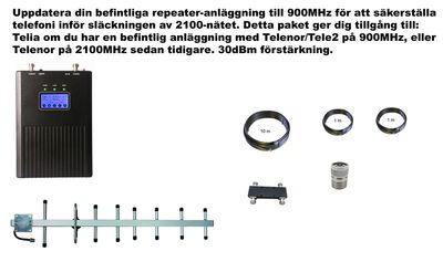 MobilePartners Plus en operatör, för Telia 900Mhz 30dBm paket