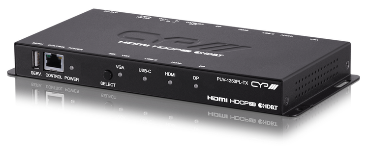 HDMI/ USB-C/ DP/ VGA  över HDBaseT switch och sändare, 40 m