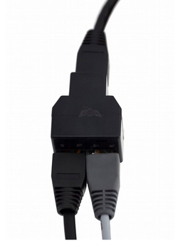 RJ45-splitter för flera tillbehör