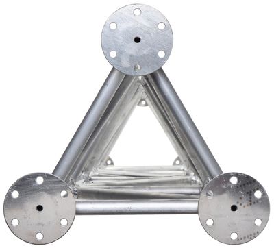  Fackverksmast Aluminium 6m komplett med fällbar fot