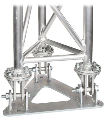  Fällbar fot för fackverksmast aluminium