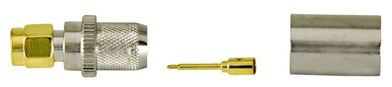 Antennkontakt SMA-Hane för 1/4" kabel