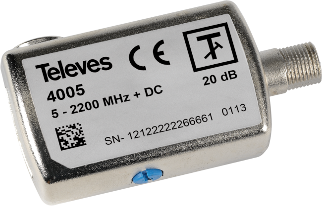 Dämpsats 0-20 db f-kontakt, även satellit DC-Pass