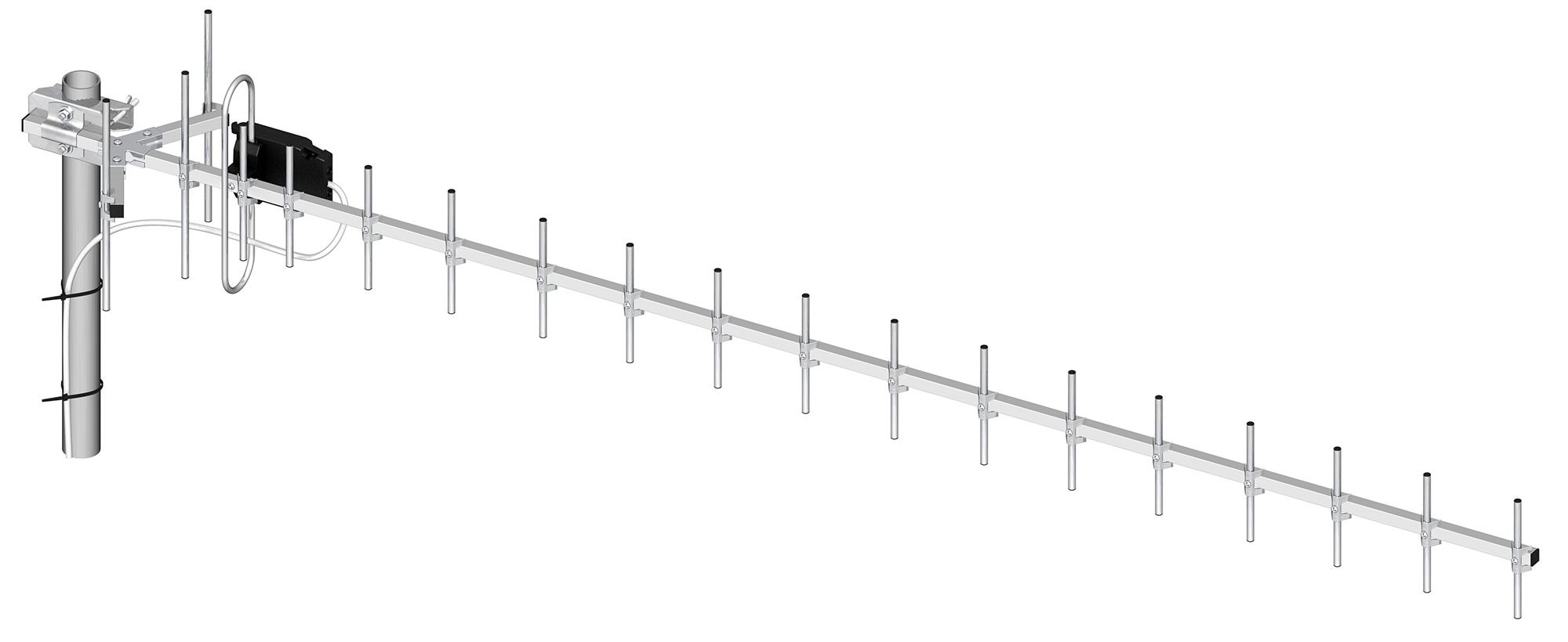 800-980Mhz Yagi-antenn, 16,5dBi