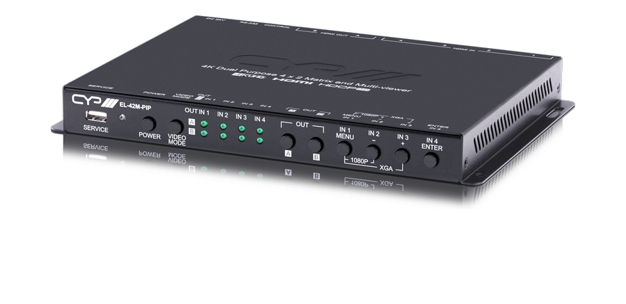 4x2 Matris växel med PiP och Seamless switching