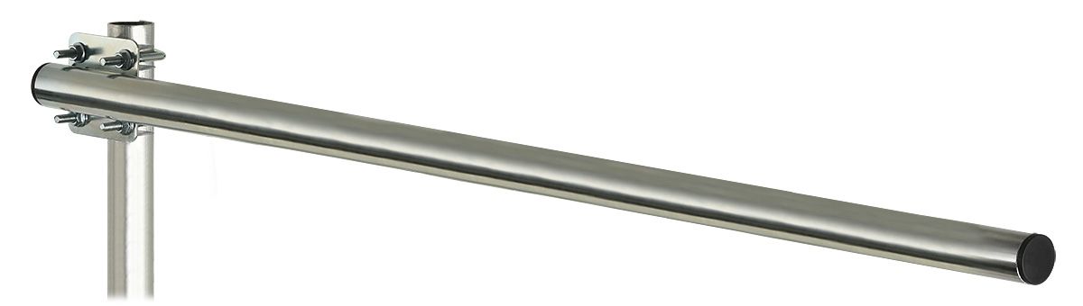 Antennmast för rör, räcken, staket, kabelstegar mm. 1m