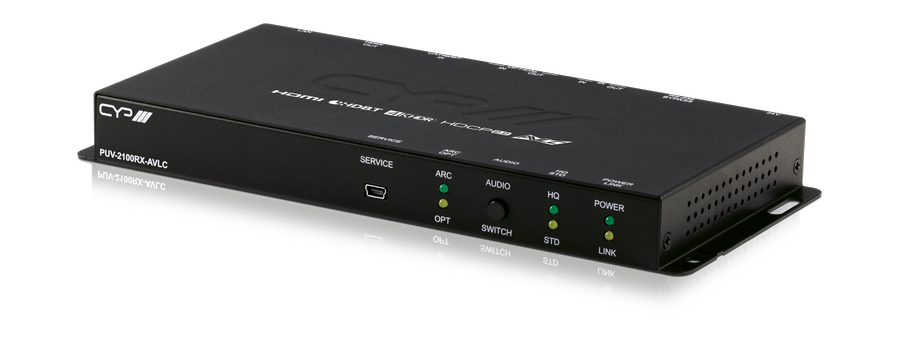 HDMI över HDBaseT Mottagare med 4KUHD HDR, ARC, LAN, IR, POH, RS232