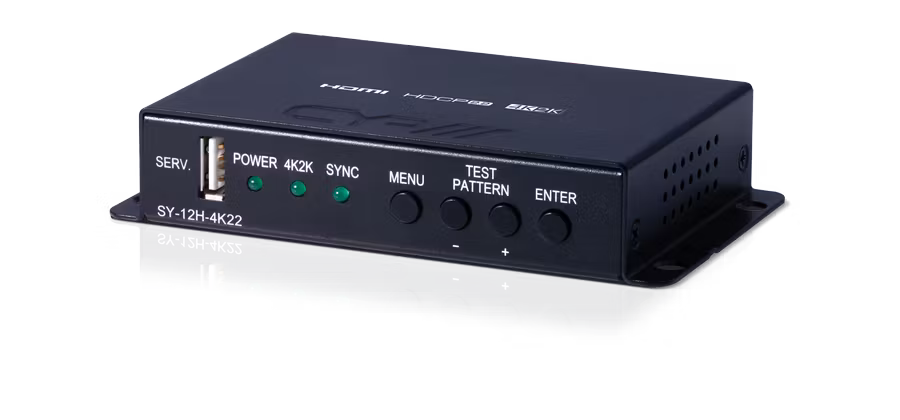 HDMI splitter med dubbla scalers, 4K UHD