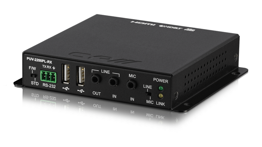 HDMI/USB till HDBaseT 2.0 Mottagare, 35m, 4K, HDCP2,2, PoH, USB