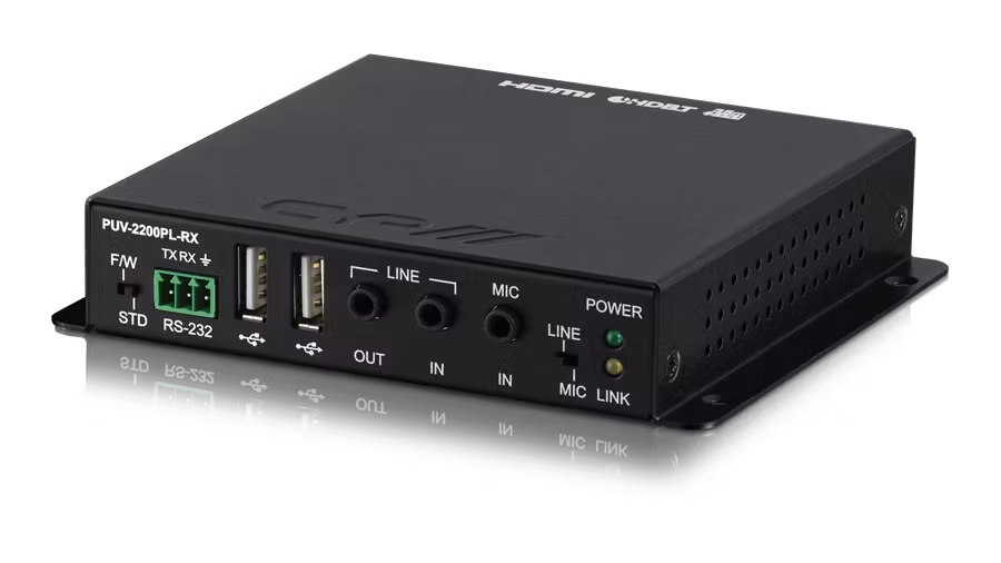 HDMI/USB till HDBaseT 2.0 Mottagare, 35m, 4K, HDCP2,2, PoH, USB