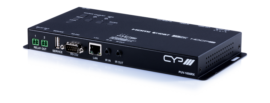 HDBaseT mottagare med Scaler och Audio De-embedding