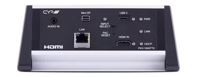 CYP/// Bordssändare, HDMI, USB-C, Mini DP, LAN, PoH, 4K UHD, 100m