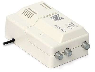 Alcad 12V Nätdel till antennförstärkare f-kontakt 100 mA