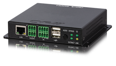 CYP/// PUV-3090TX-UEA UHD+ HDMI over HDBaseT3 Receiver with analogue audio I/O, USB 2.0 pathway & LAN (18Gbps, 4K@60Hz 4:4:4, 8-bit, HDR)