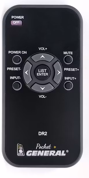 Ersättnings Fjärrkontroll DR2