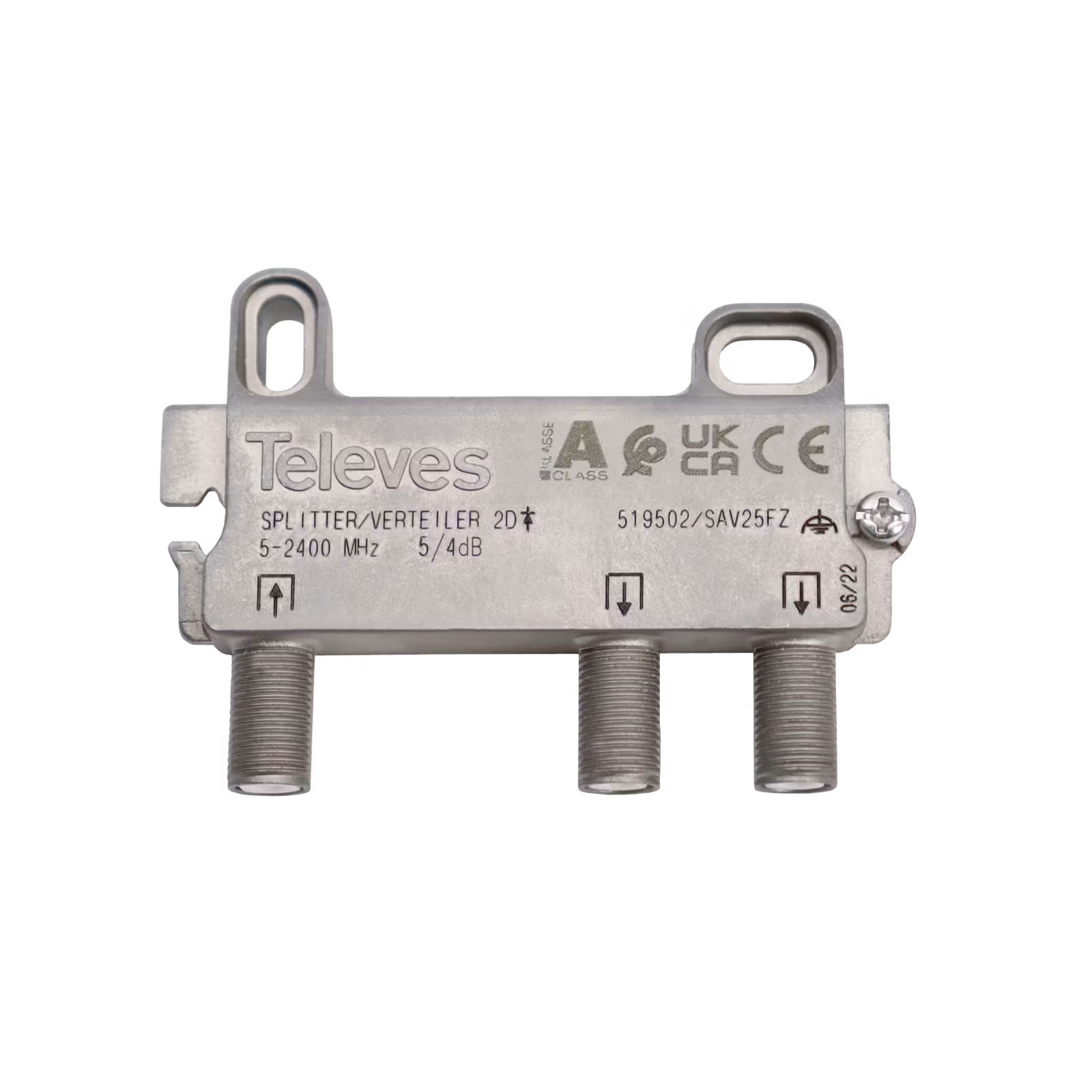 519502 Splitter 1:2 DC-pass, 5-2400mhz